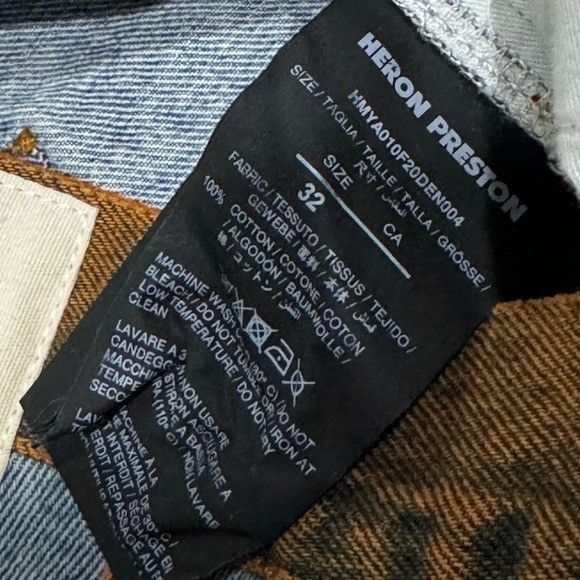 Heron Preston Heron Preston Jeans Straight Blue Orange Logo Waist Band Men Size US 32 / EU 48 - 2 Thumbnail