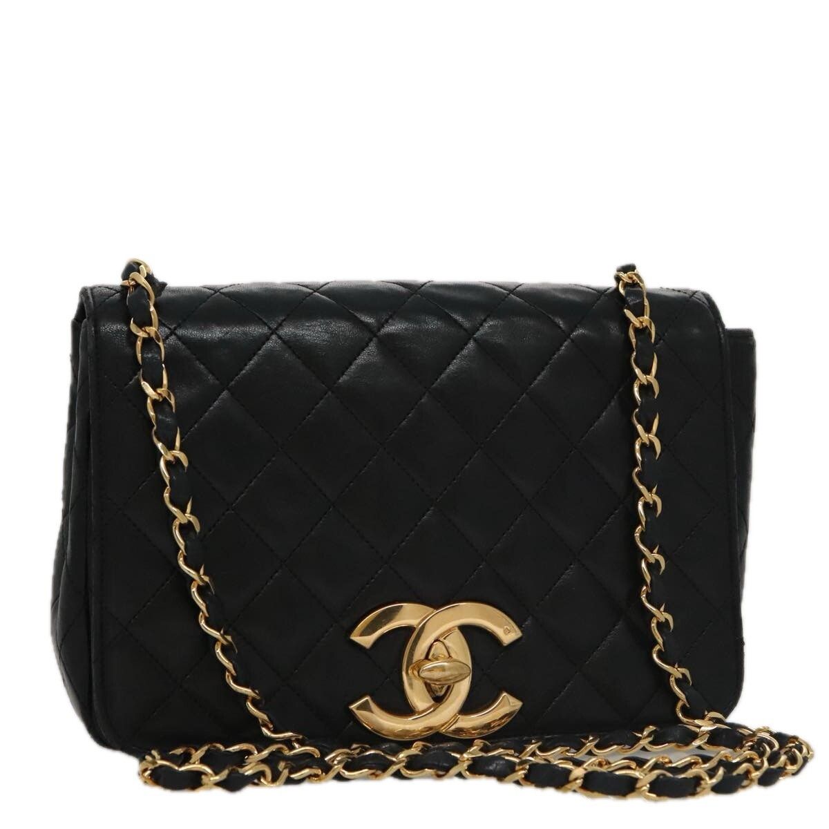 Chanel Chanel Full Flap Shoulder Bag Embossed Quilted Calfskin Size ONE SIZE - 1 Thumbnail
