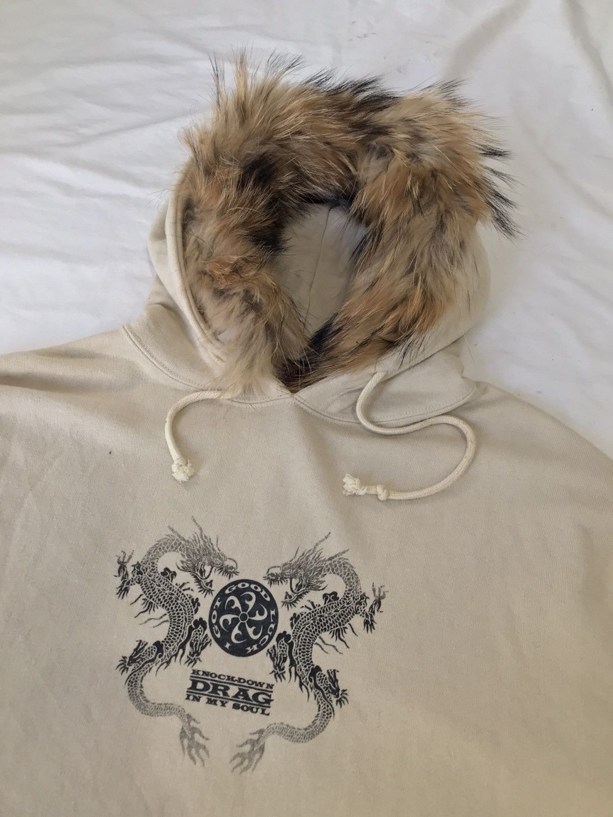 If Six Was Nine Japanese Fur Hoodie dragon style center printed Size US L / EU 52-54 / 3 - 4 Thumbnail