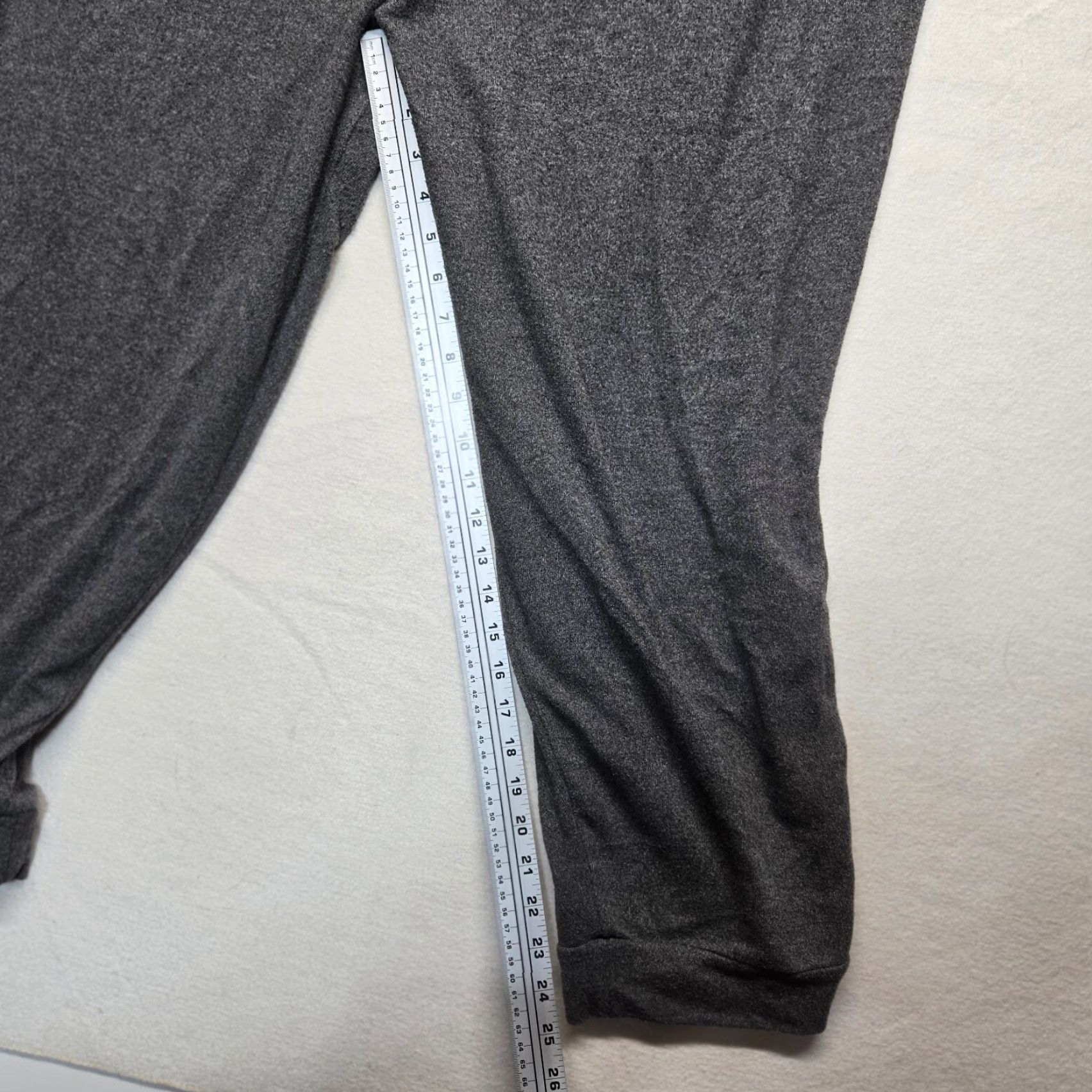 Vintage Time And Tru Pants Women 2X Gray Lounge Fleece Elastic Waist Baggy Harem Comfort Womens Size 40" / US 18 - 6 Thumbnail