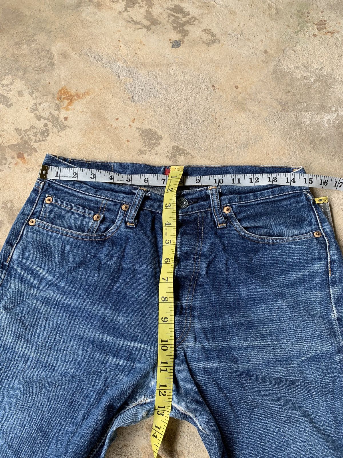 Japanese Brand × RESOLUTE Resolute lot 710 Selvedge Distressed Denim Size US 33 - 11 Thumbnail