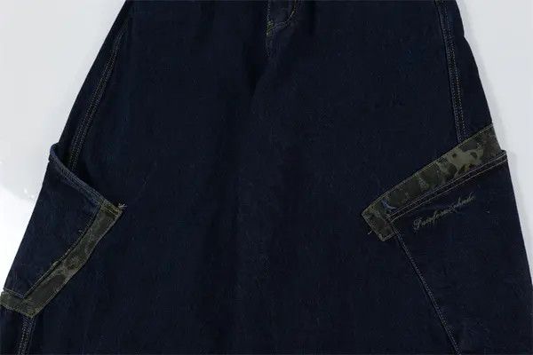 VIBE Men's loose wide-leg scimitar jeans with patch pockets Size US 34 / EU 50 - 6 Thumbnail