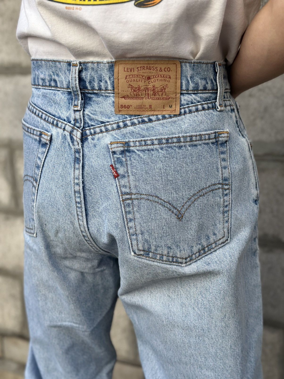 Levi's Vintage Clothing VTG Levi’s 560 M 90s Jeans Crazy Fit Custom Baggy 90s Size US 32 / EU 48 - 19 Thumbnail