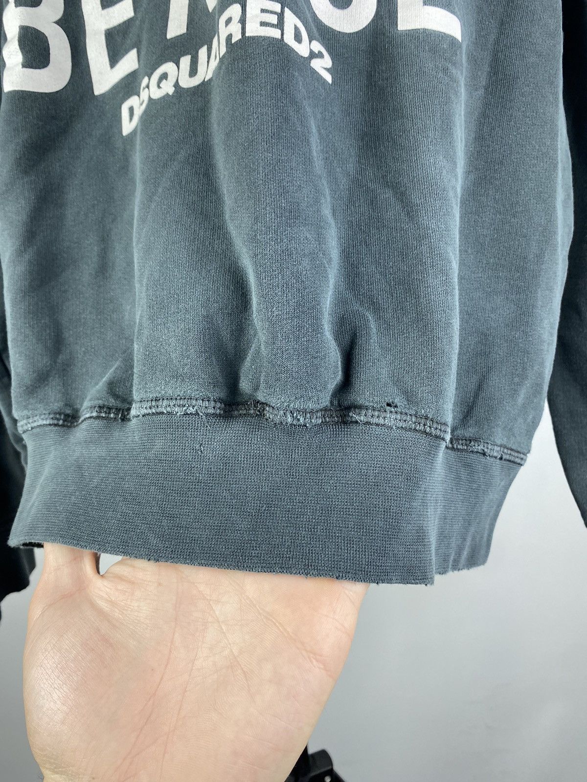 Vintage 🔥Distressed Dsquared Be Nice Opium Punk Sweatshirt Rare y2k Size US S / EU 44-46 / 1 - 16 Thumbnail