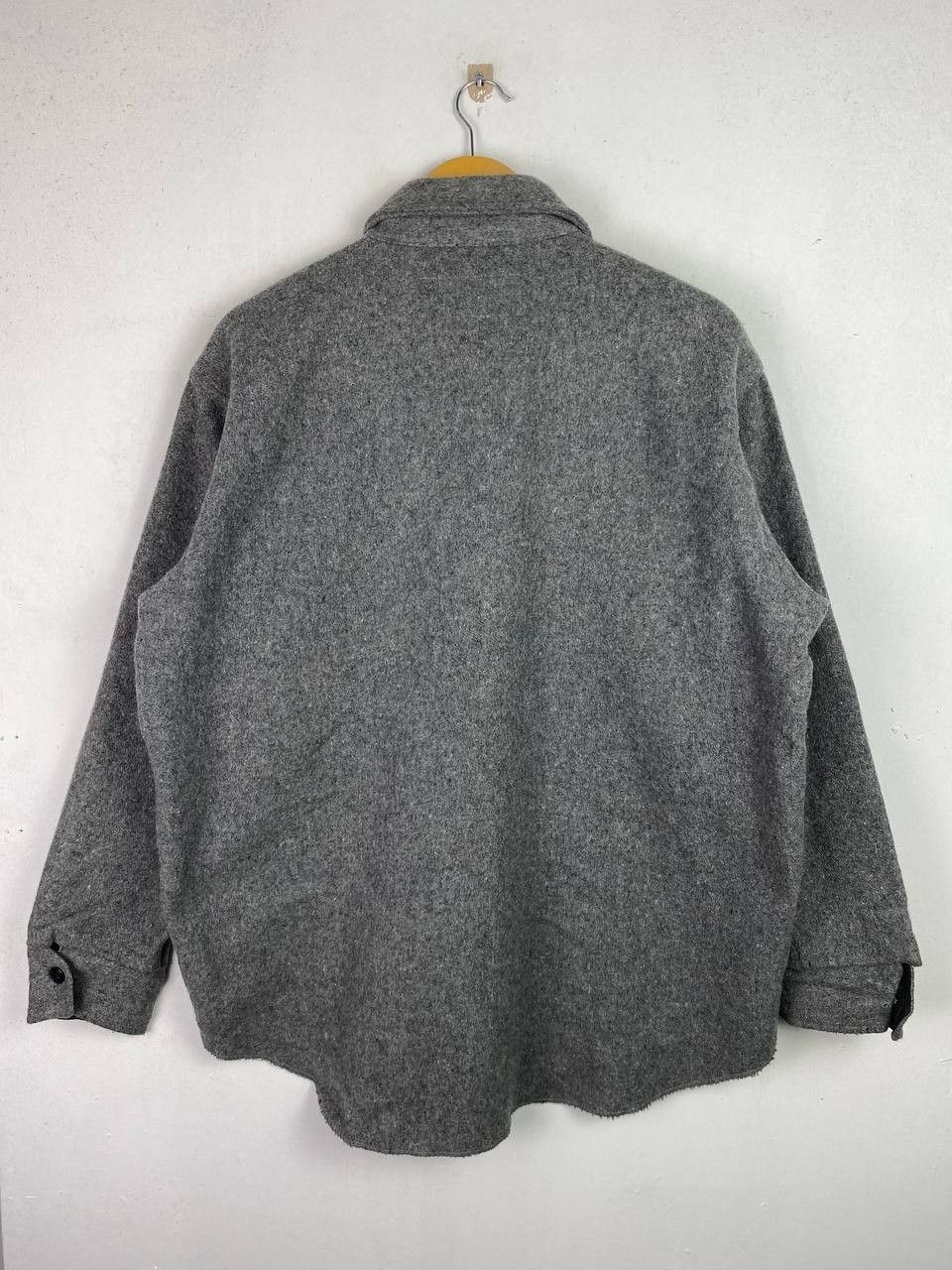 Vintage vintage melton outerwear wool jacket very nice design Size US L / EU 52-54 / 3 - 6 Thumbnail