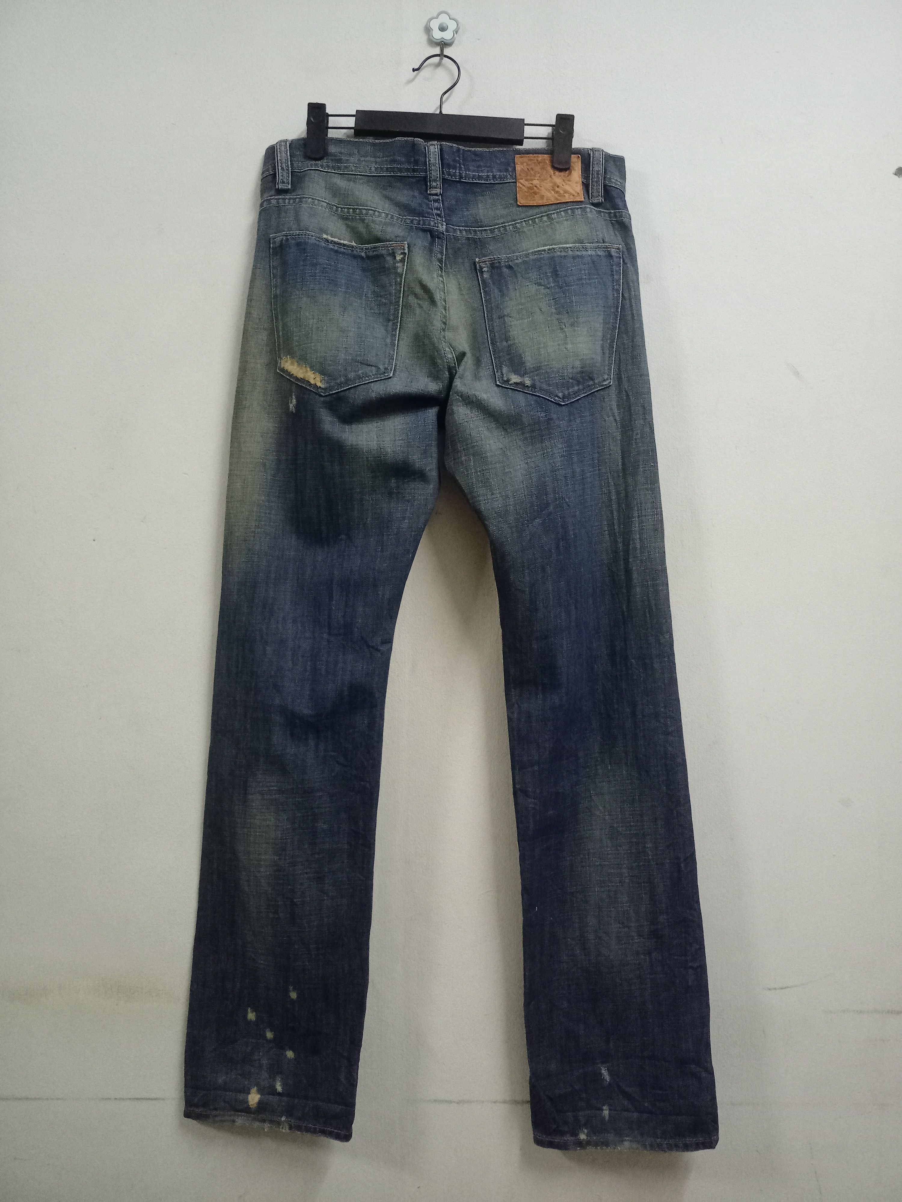 Japanese Brand Vintage Japanese Brand Distressed Loose Jeans Size US 32 / EU 48 - 2 Thumbnail