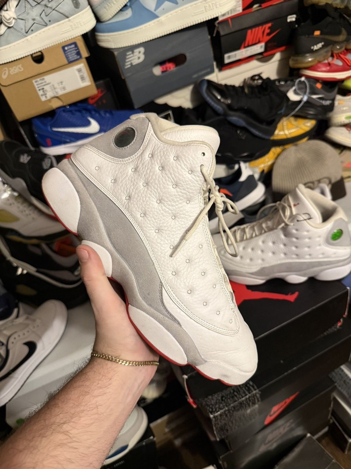 Jordan Brand Jordan retro 13 wolf grey sz 12 Size US 12 / EU 45 - 1 Thumbnail
