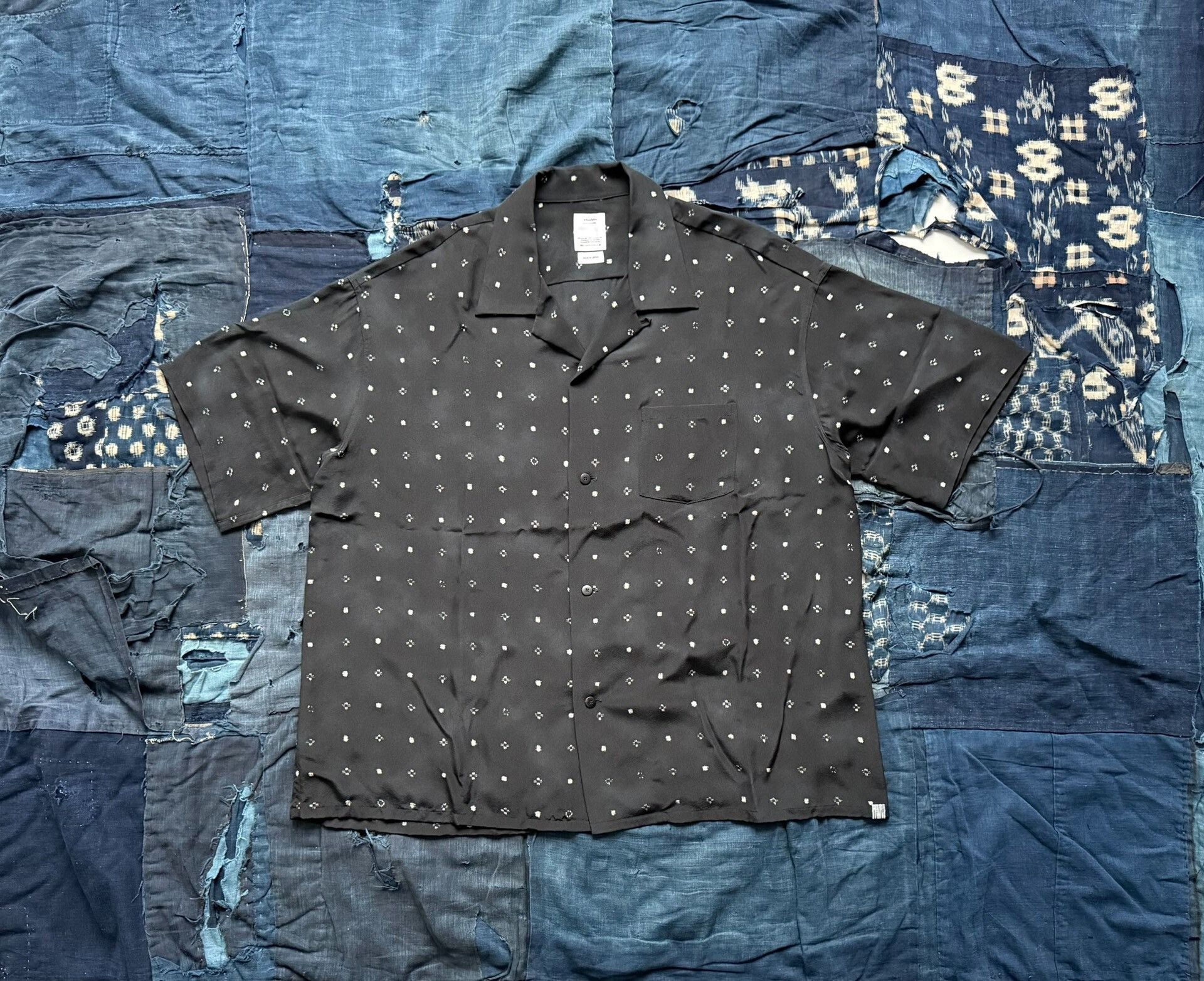 Visvim visvim crosby short-sleeve shirt in black Size US L / EU 52-54 / 3 - 1 Thumbnail