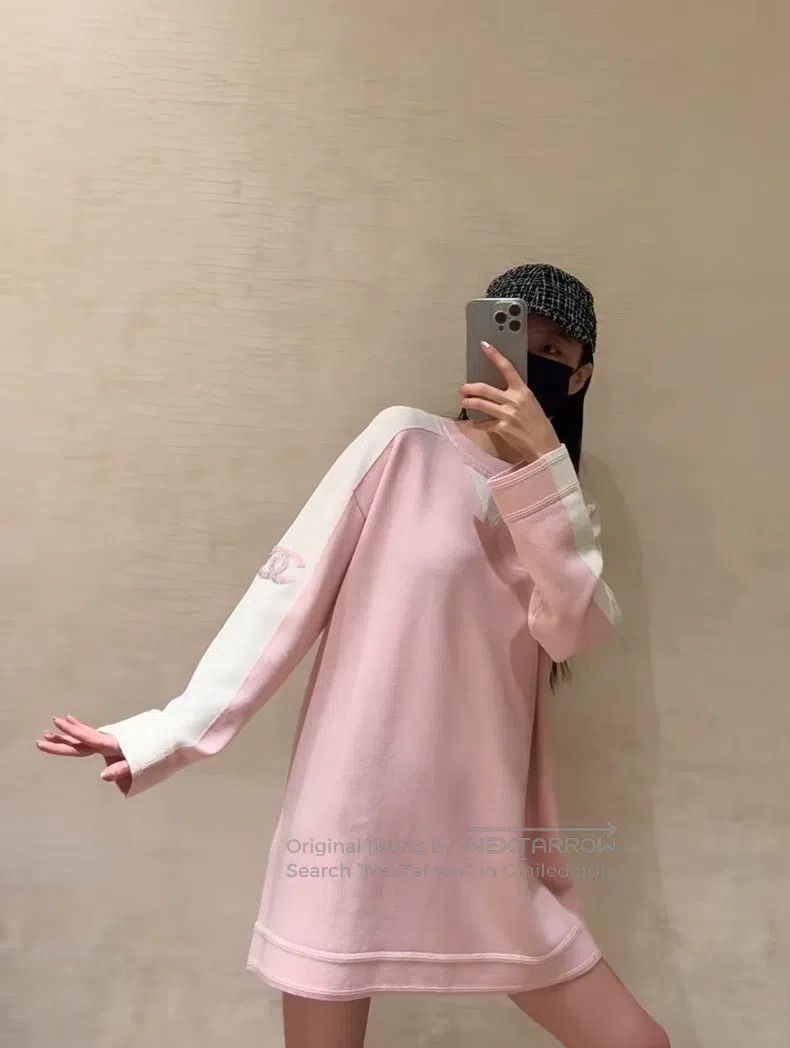 Chanel Chanel 24C pink cashmere knitted dress Size XXS / US 00 / IT 34 - 9 Thumbnail