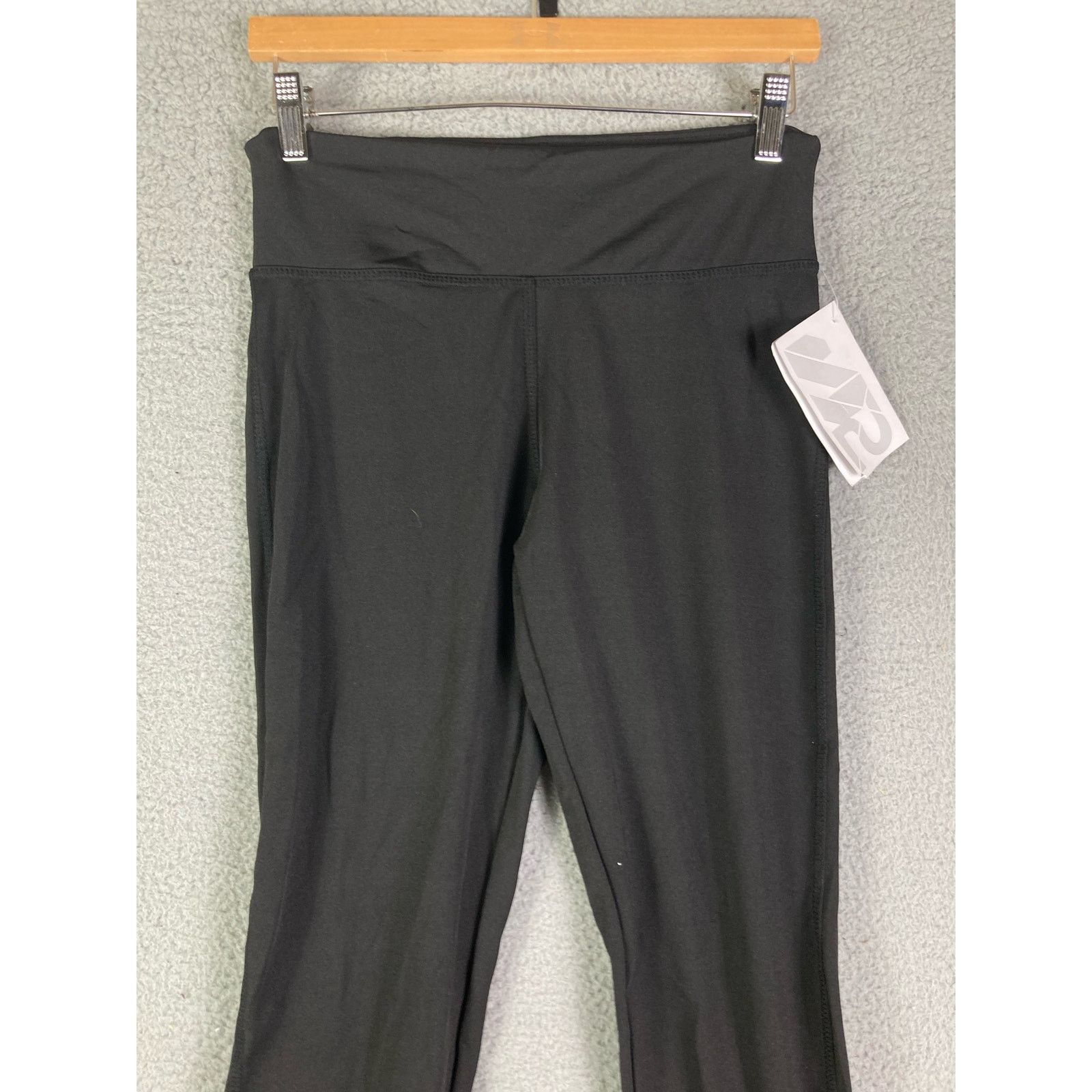 Other Leggings Pants Women Yoga Solid Medium Black New Athletic Size 32" / US 10 / IT 46 - 4 Thumbnail