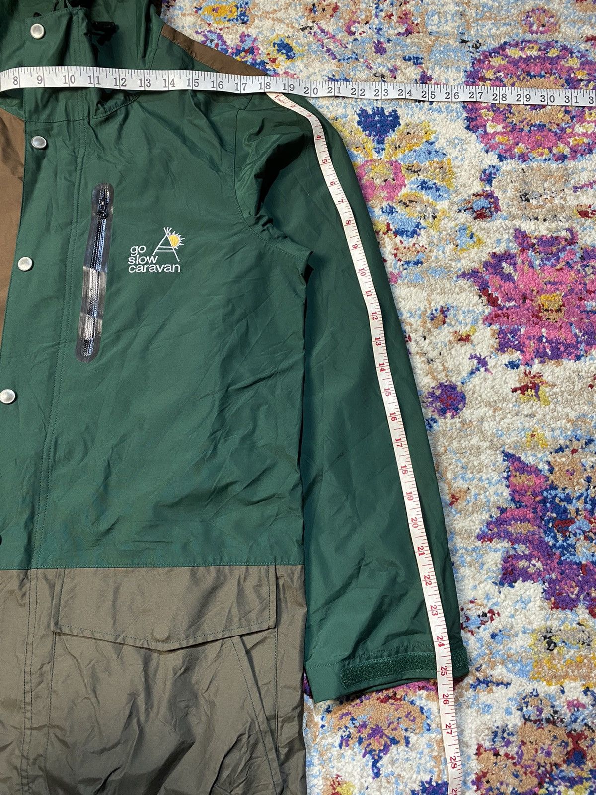 go slow caravan GO SLOW CARAVAN COLOR BLOCK LONG PARKA RAIN JACKET Size US M / EU 48-50 / 2 - 13 Thumbnail
