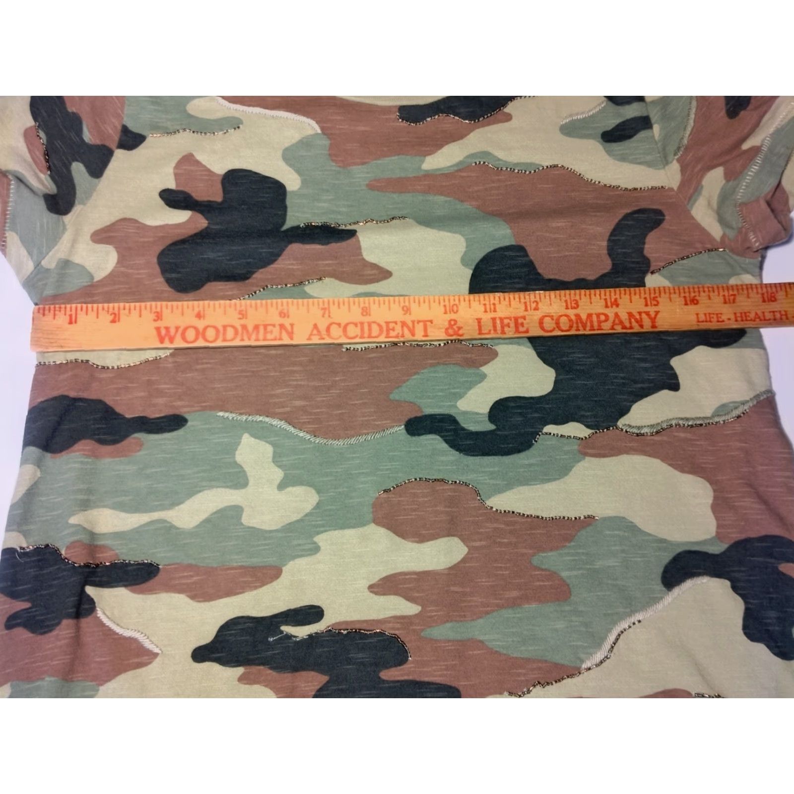 Polo Ralph Lauren VINTAGE Polo Ralph Lauren Shirt Dress Knit Camouflage Beaded Woodland Camo Short Sleeve Women's S Size S / US 4 / IT 40 - 5 Thumbnail