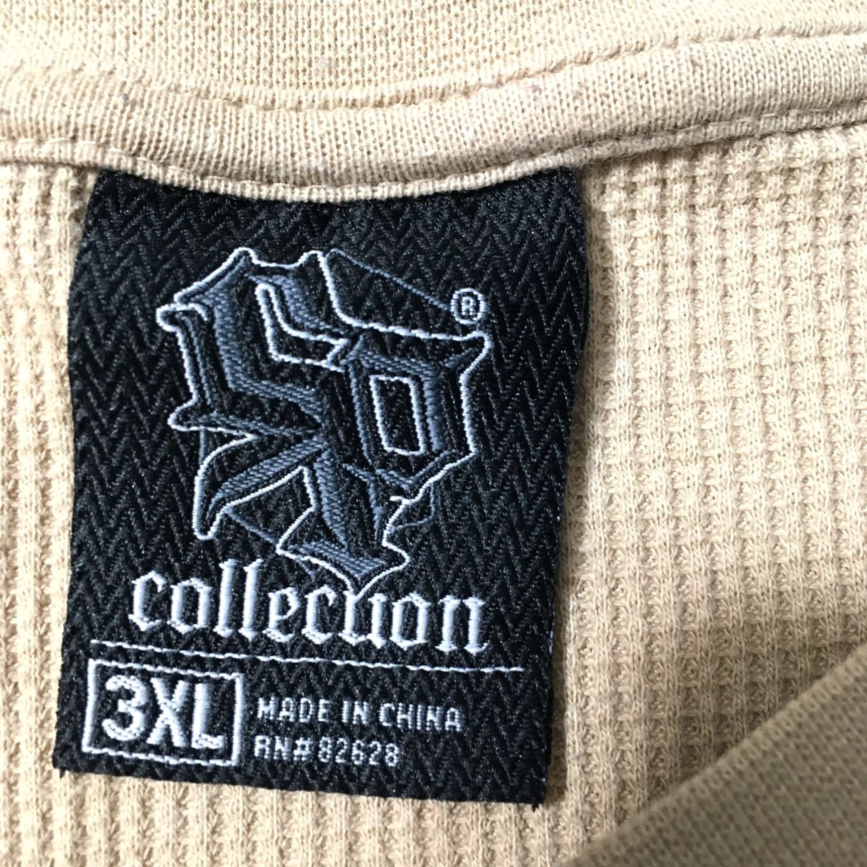 Southpole VINTAGE Southpole Thermal Waffle-Knit Long-sleeved 3XL BEIGE Shirt Mens Hip Hop 90s Thermal Lightweight Logo Vintage Theme Size US XXL / EU 58 / 5 - 2 Thumbnail