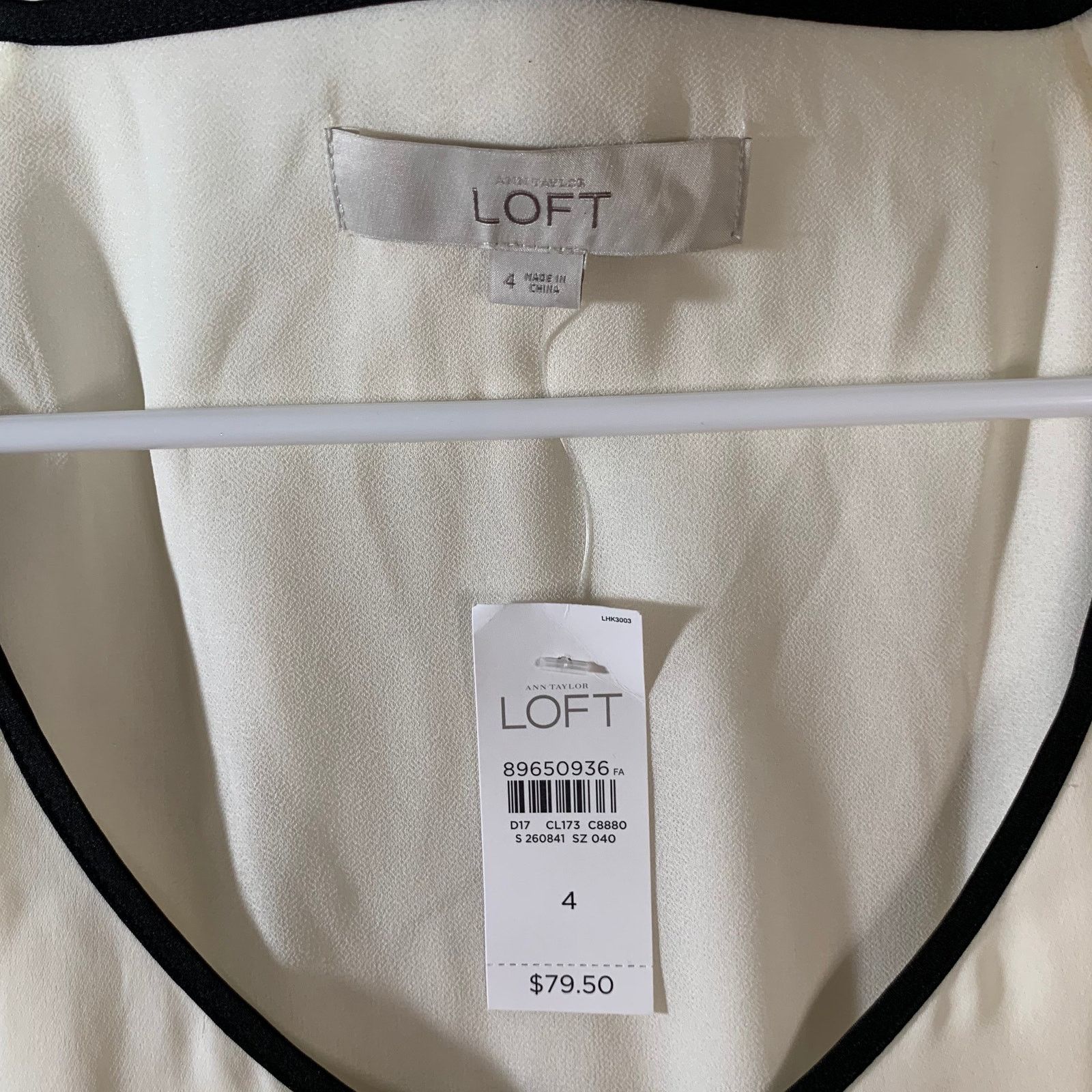 Loft Loft Women's White Dress Size 4 (NWT) Size S / US 4 / IT 40 - 6 Thumbnail