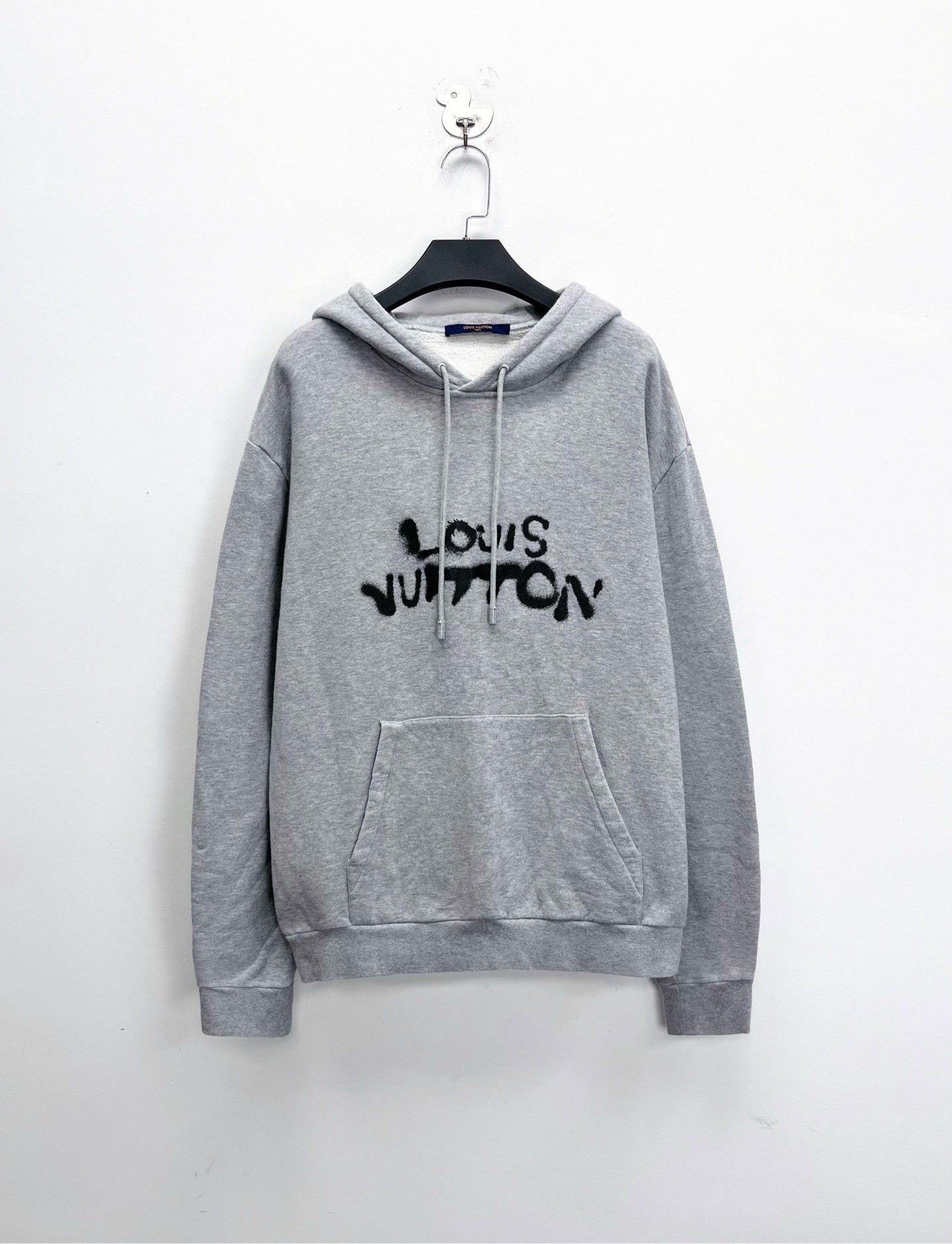 Louis Vuitton Louis Vuitton Gray Graffiti Neon Portrait Hoodie Size US XL / EU 56 / 4 - 1 Thumbnail