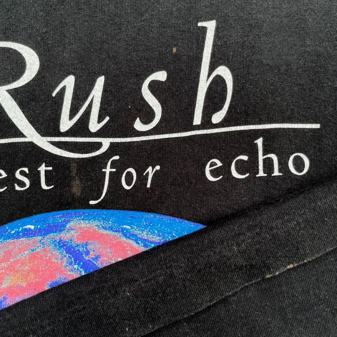 Band Tees Rush 1996 1997 90s Vintage Test for Echo Band Tour T-Shirt Size US L / EU 52-54 / 3 - 4 Thumbnail