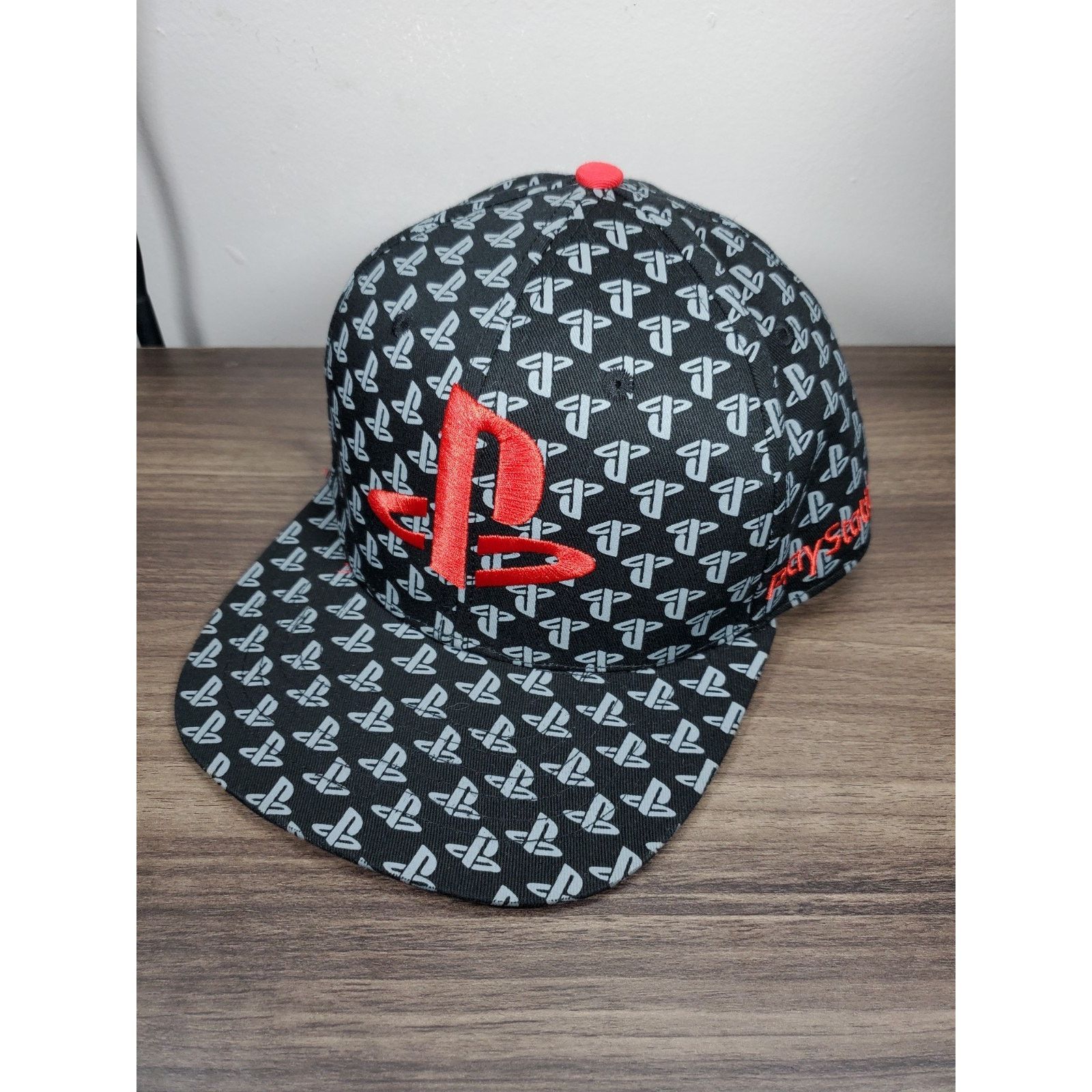 Playstation PlayStation Logo All Over Print Snapback Cap Think Geek Hat Size ONE SIZE - 1 Thumbnail