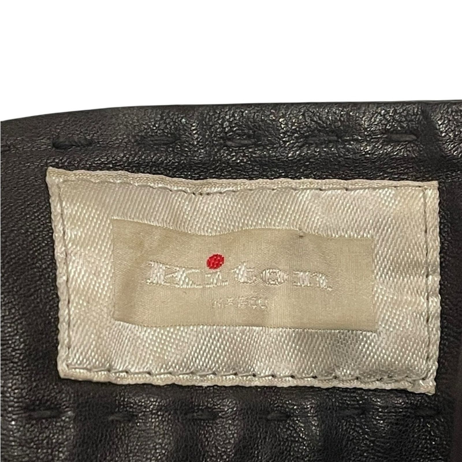Kiton KITON Woman Dark Brown Faux Leather Skirt Size:46 Size 32" / US 10 / IT 46 - 7 Thumbnail