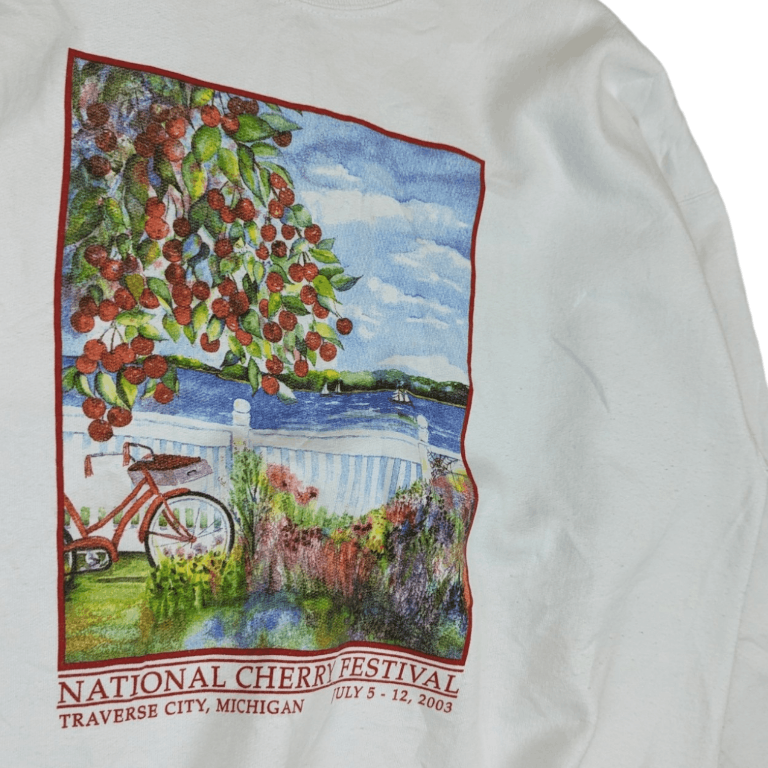 Hanes Vintage 2000's HANES National Cherry Festival Sweatshirt Size US L / EU 52-54 / 3 - 5 Thumbnail
