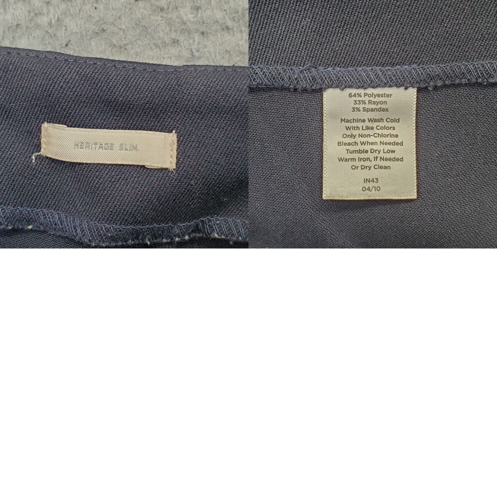 Talbots Talbots Womens Slim Pants 6P Black Career Stretch Straight Leg Side Zip Pant - Size 6P Womens Size 28" / US 6 / IT 42 - 8 Thumbnail