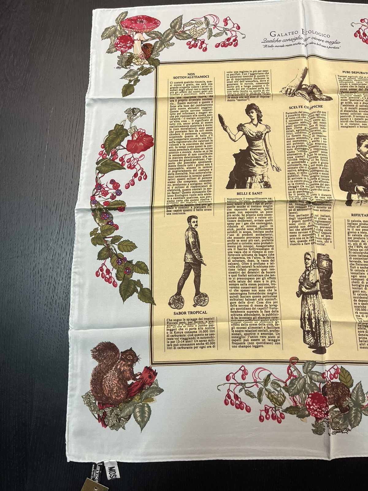 Moschino Moschino Vintage Italian Silk Scarf Size ONE SIZE - 2 Thumbnail