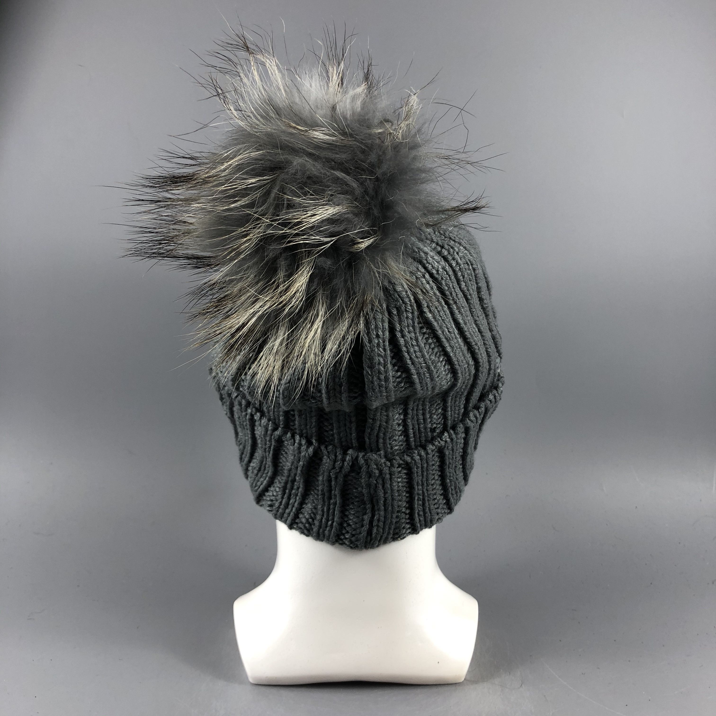 Japanese Brand × Vintage Unknown Bobble Ribbed Beanie Snow Hat Snow Cap -D427 Size ONE SIZE - 2 Thumbnail
