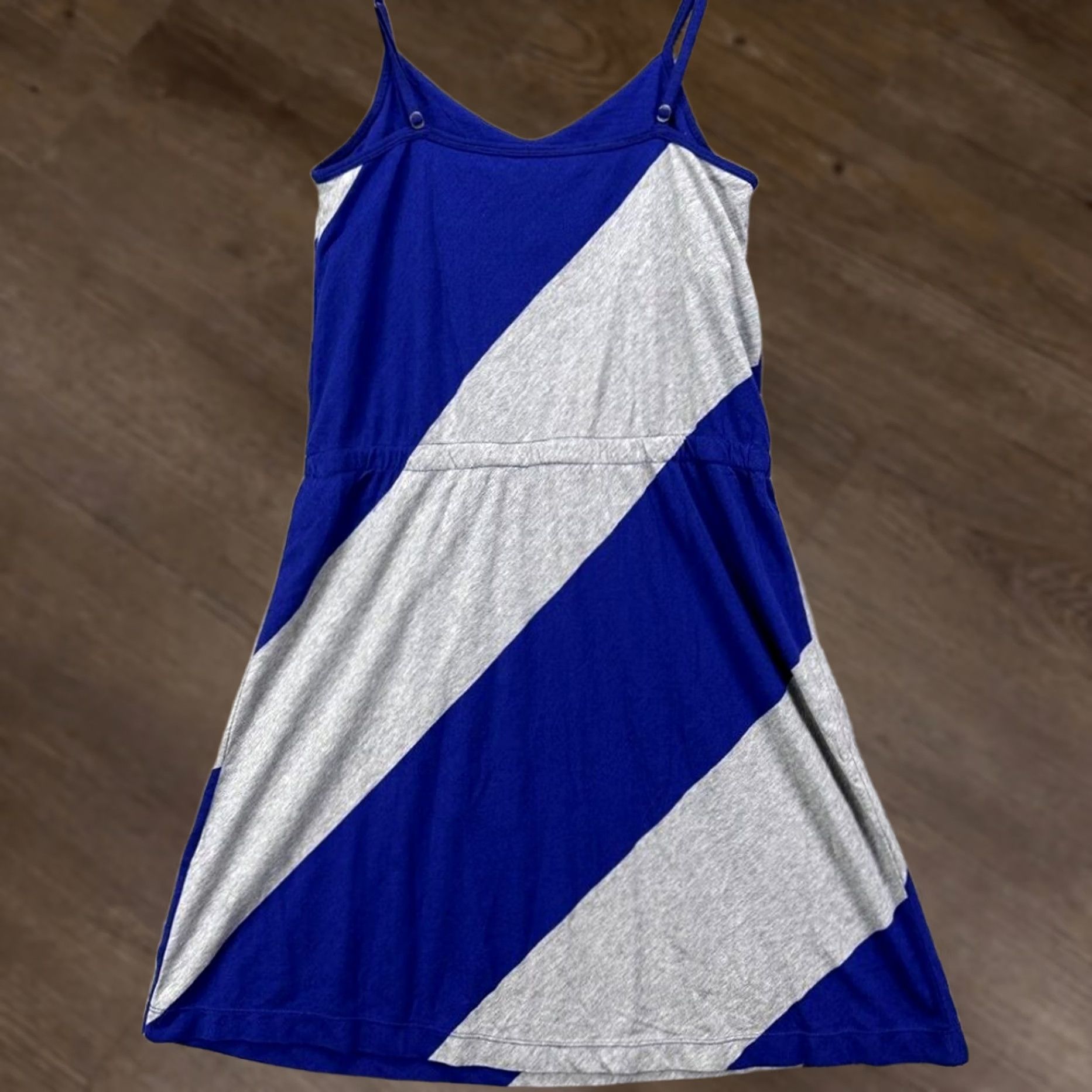 Aeropostale VINTAGE Aeropostale Strappy Mini Dress Womens MEDIUM Blue Gray Elastic Waist Ladies NEW Size M / US 6-8 / IT 42-44 - 1 Thumbnail