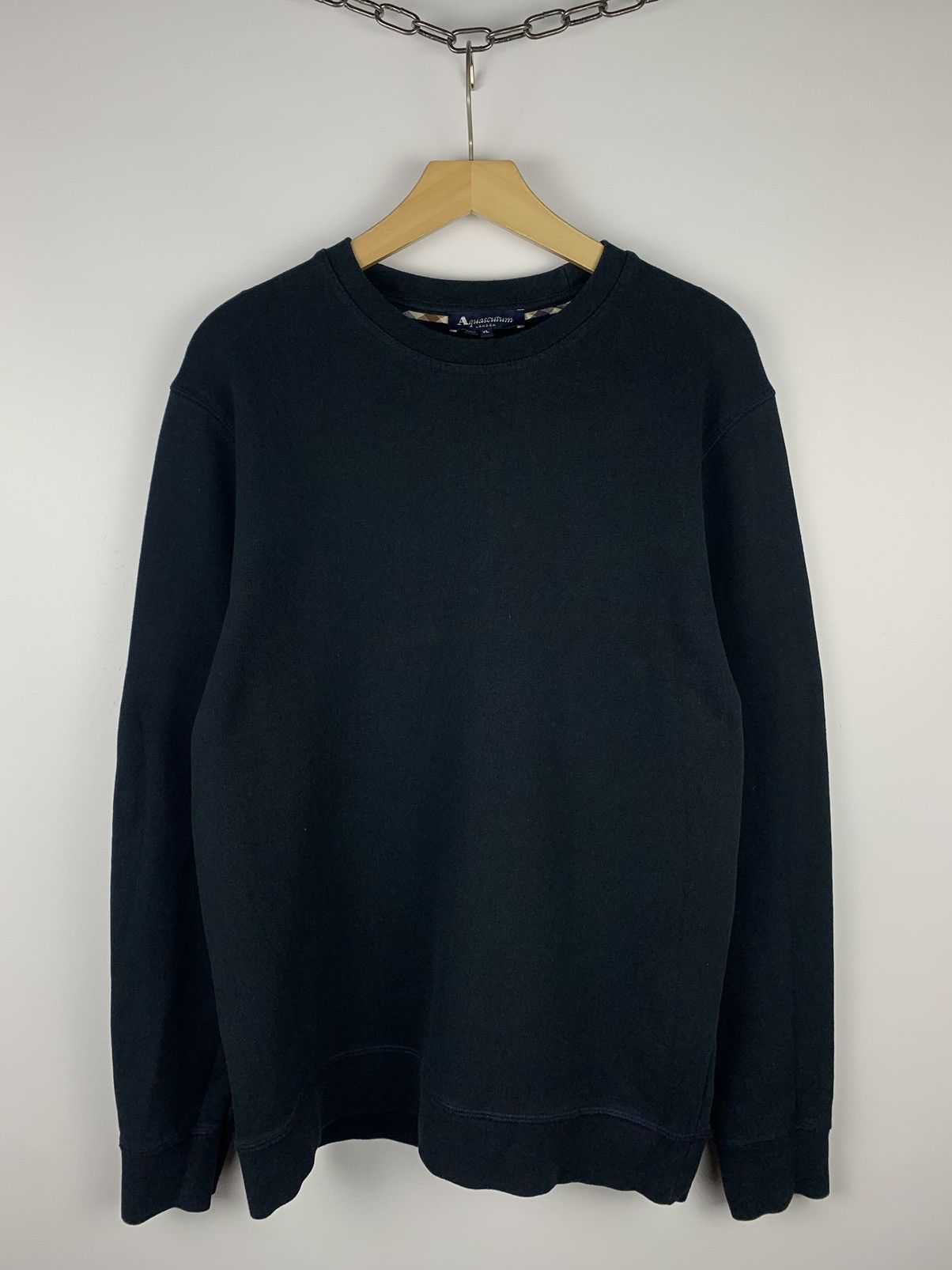 Aquascutum Aquascutum Sweatshirt Casuals Designer UK Navy Blue Size US XL / EU 56 / 4 - 1 Thumbnail