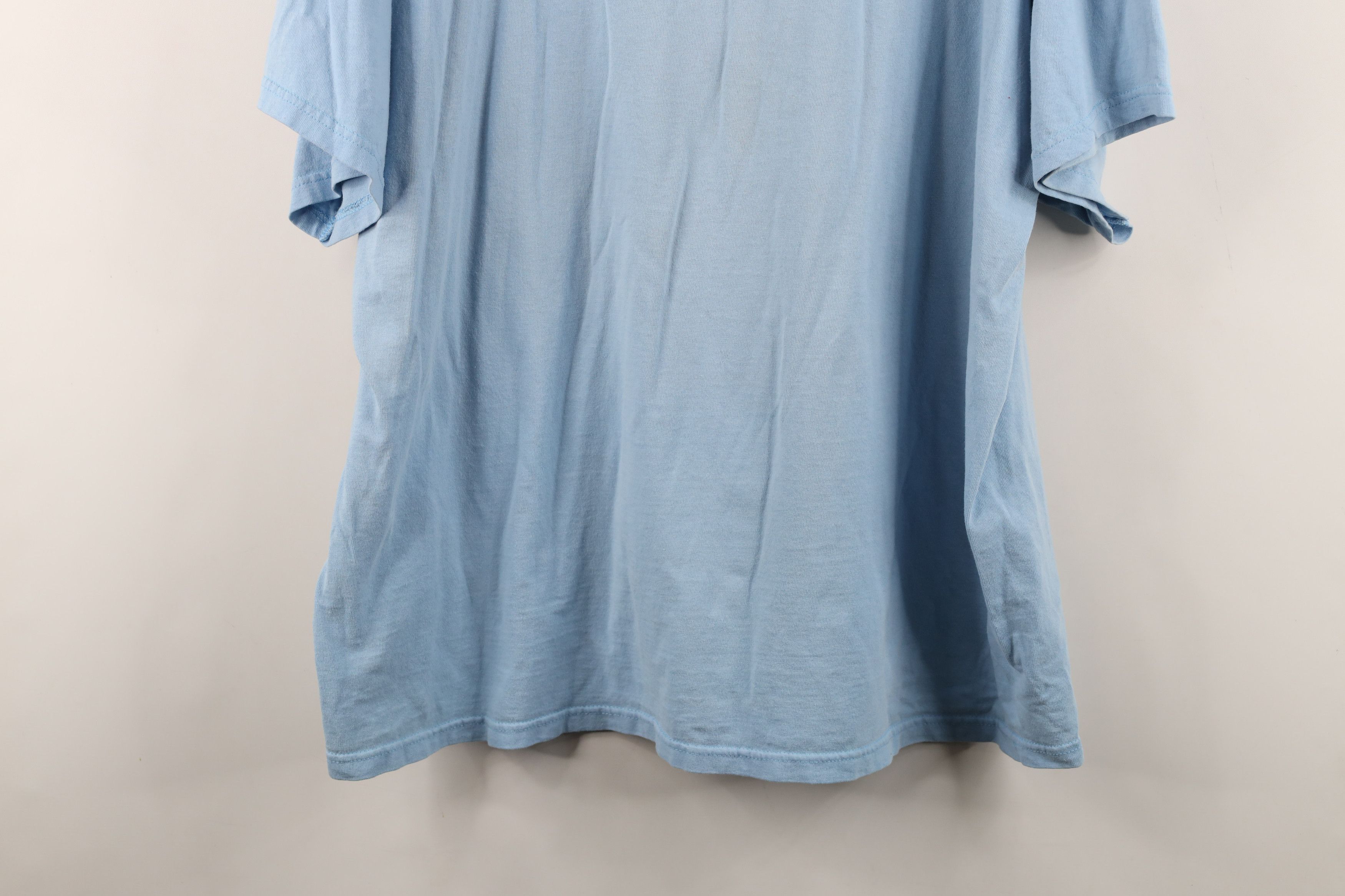 Nike Vintage Nike Travis Scott Mini Swoosh T-Shirt Carolina Blue Size US XXL / EU 58 / 5 - 14 Thumbnail