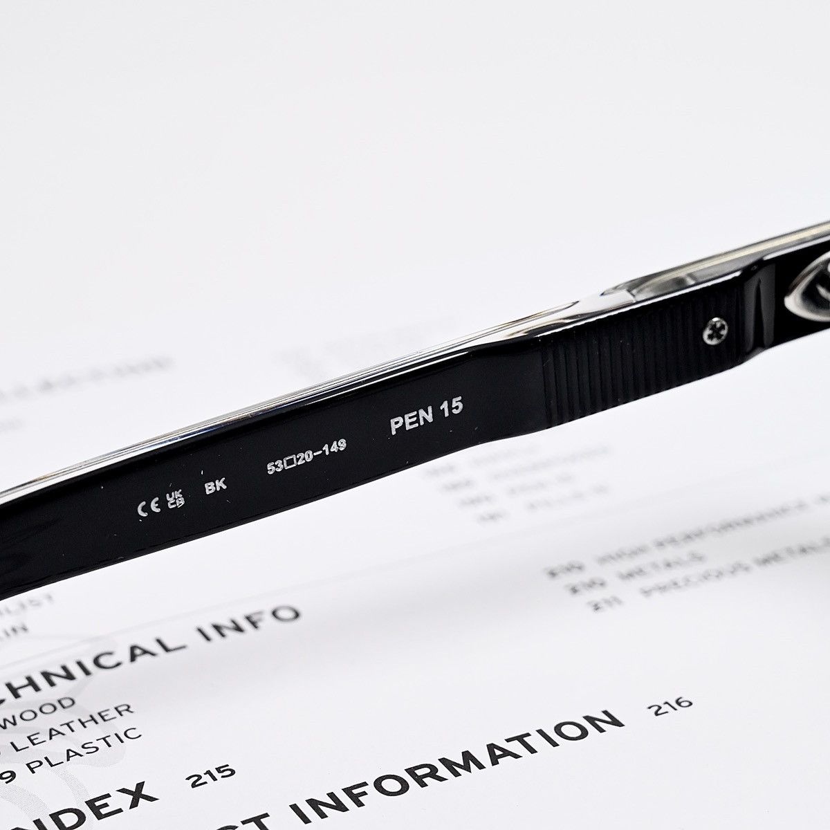 Chrome Hearts CHROME HEARTS PEN 15 BLACK GLASSES Size ONE SIZE - 6 Thumbnail