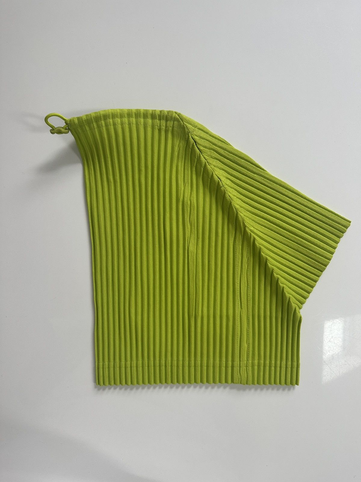 Homme Plisse Issey Miyake HOMME PLISSÉ ISSEY MIYAKE Green Pleats Tube Neck Warmer Size ONE SIZE - 2 Thumbnail