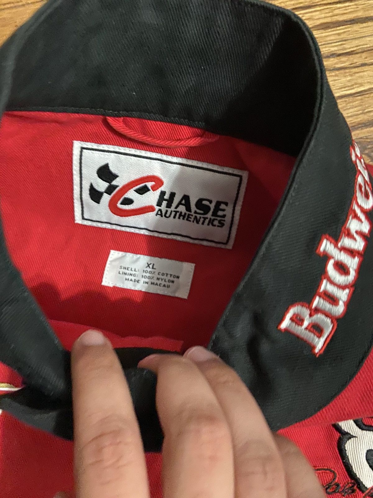 Chase Authentics Vintage budweiser nascar jacket Size US XL / EU 56 / 4 - 5 Thumbnail