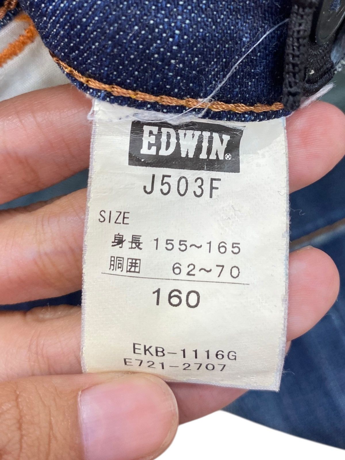 Edwin Edwin Whiskers Faded Wash Style Straight Cut Soft Denim Size US 28 / EU 44 - 11 Thumbnail