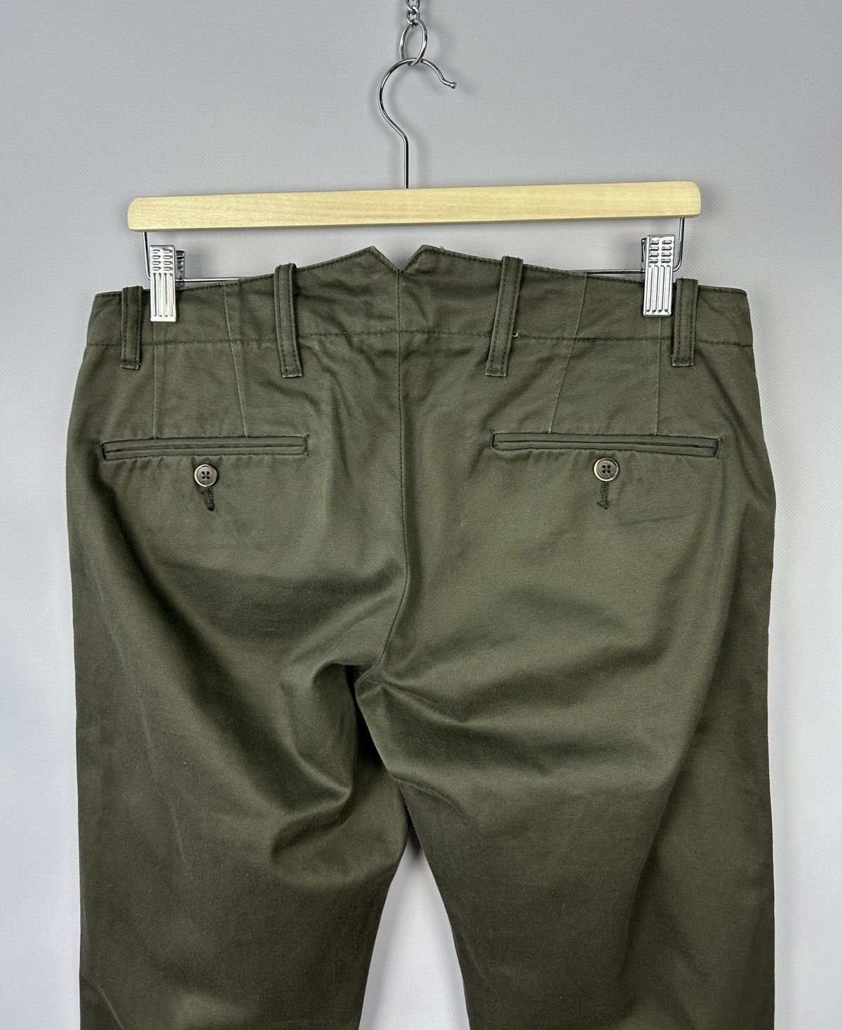 Designer × Suitsupply SUITSUPPLY Denim Goods Bennet Trousers W30 Chino Pants Khaki Size US 30 / EU 46 - 5 Thumbnail