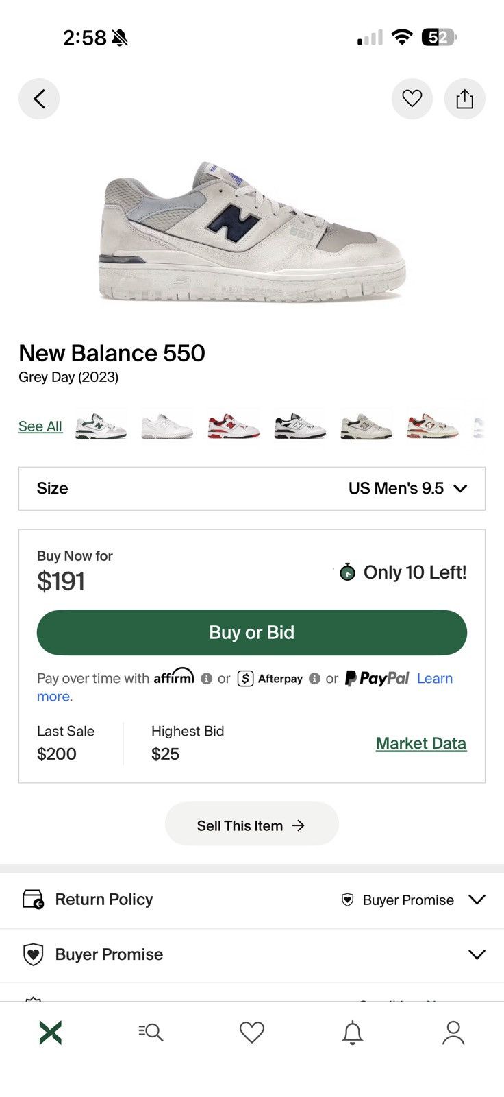New Balance New Balance 550 Grey Day Size US 9.5 / EU 42-43 - 6 Thumbnail