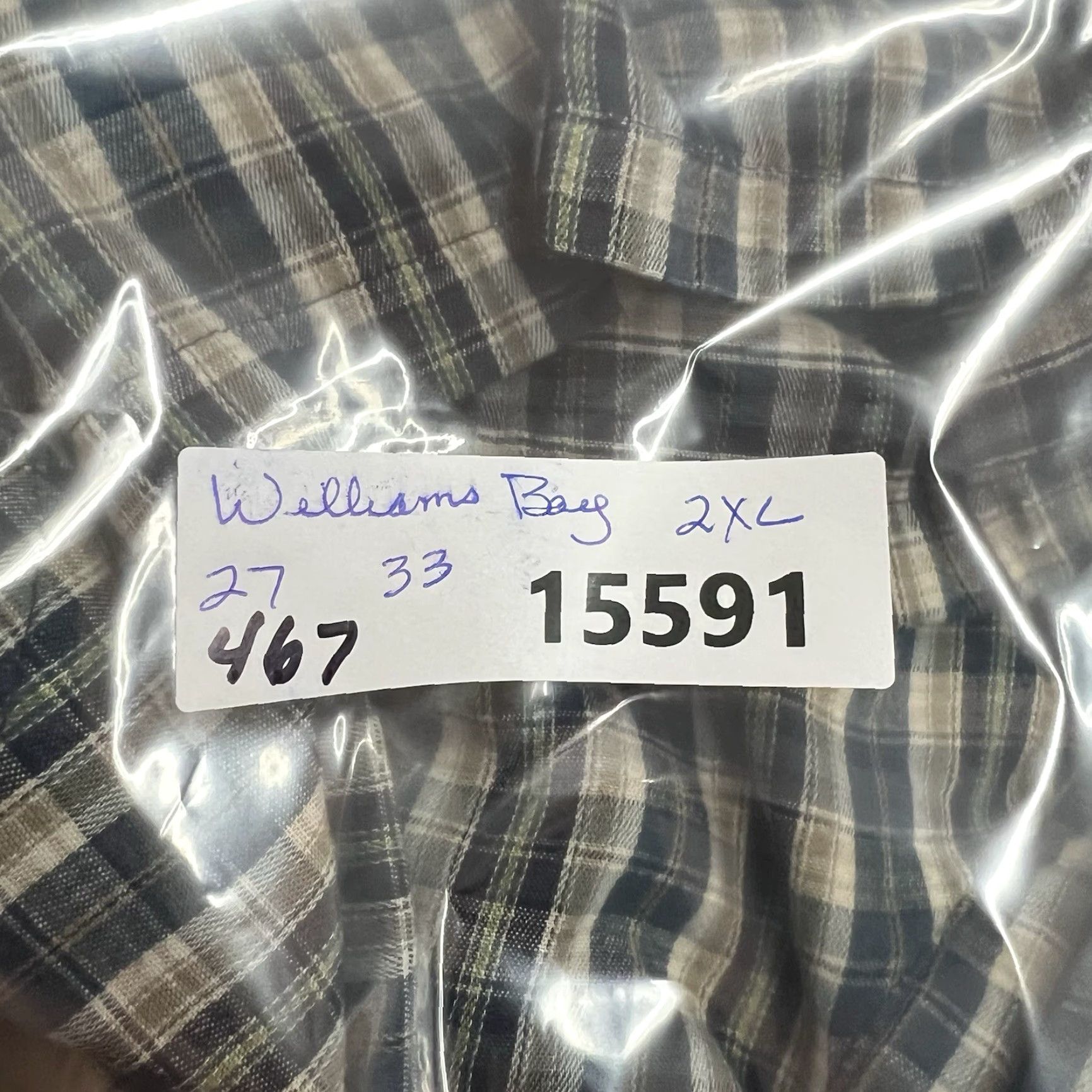 Vintage VINTAGE Williams Bay Plaid Snap Button Western Shirt Men’s 2X Blue Short Sleeve Size US XXL / EU 58 / 5 - 7 Thumbnail