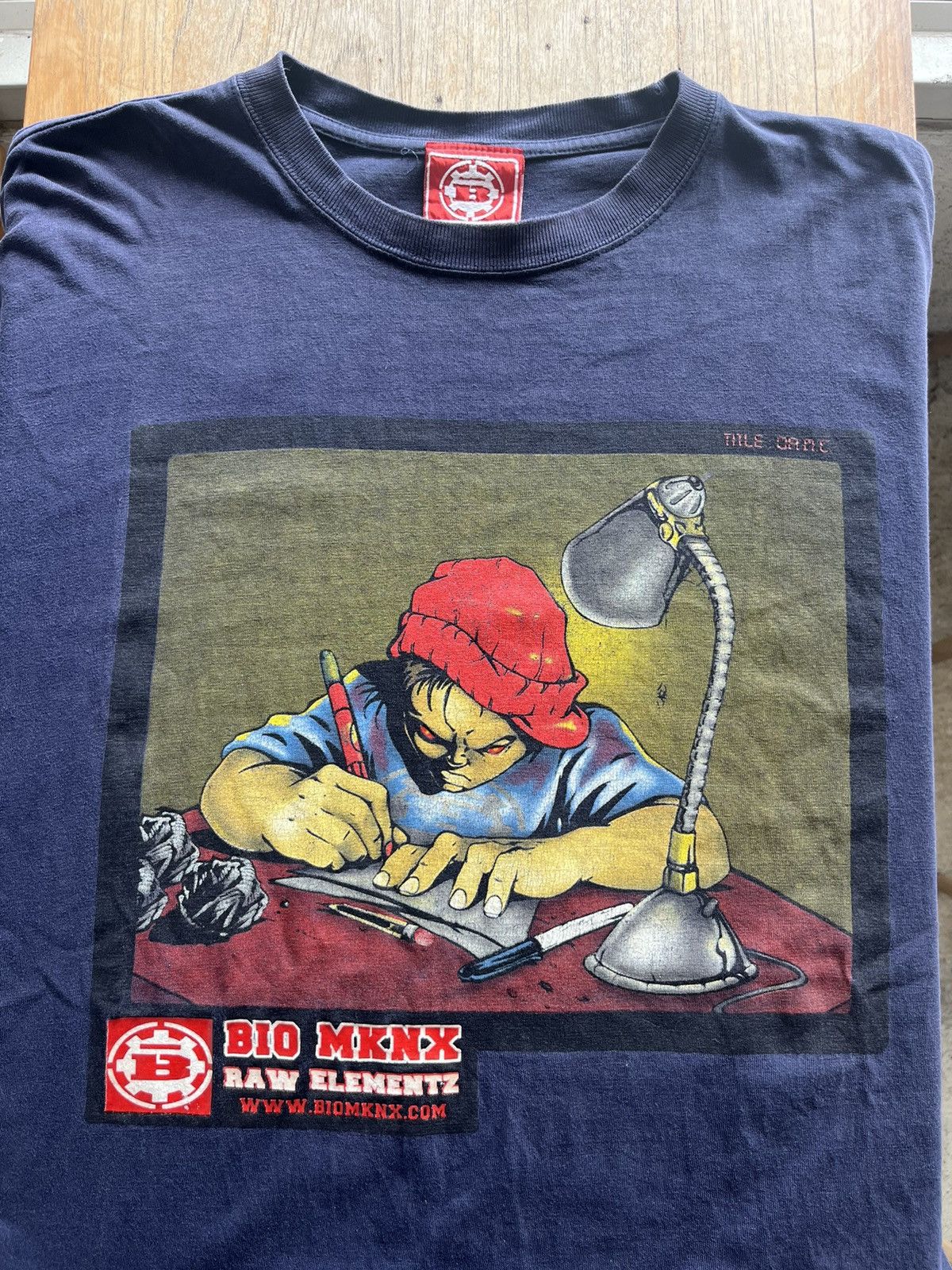 Vintage Vintage BIO MKNX RAW ELEMENTZ Art design Tshirt Size US XXL / EU 58 / 5 - 4 Thumbnail