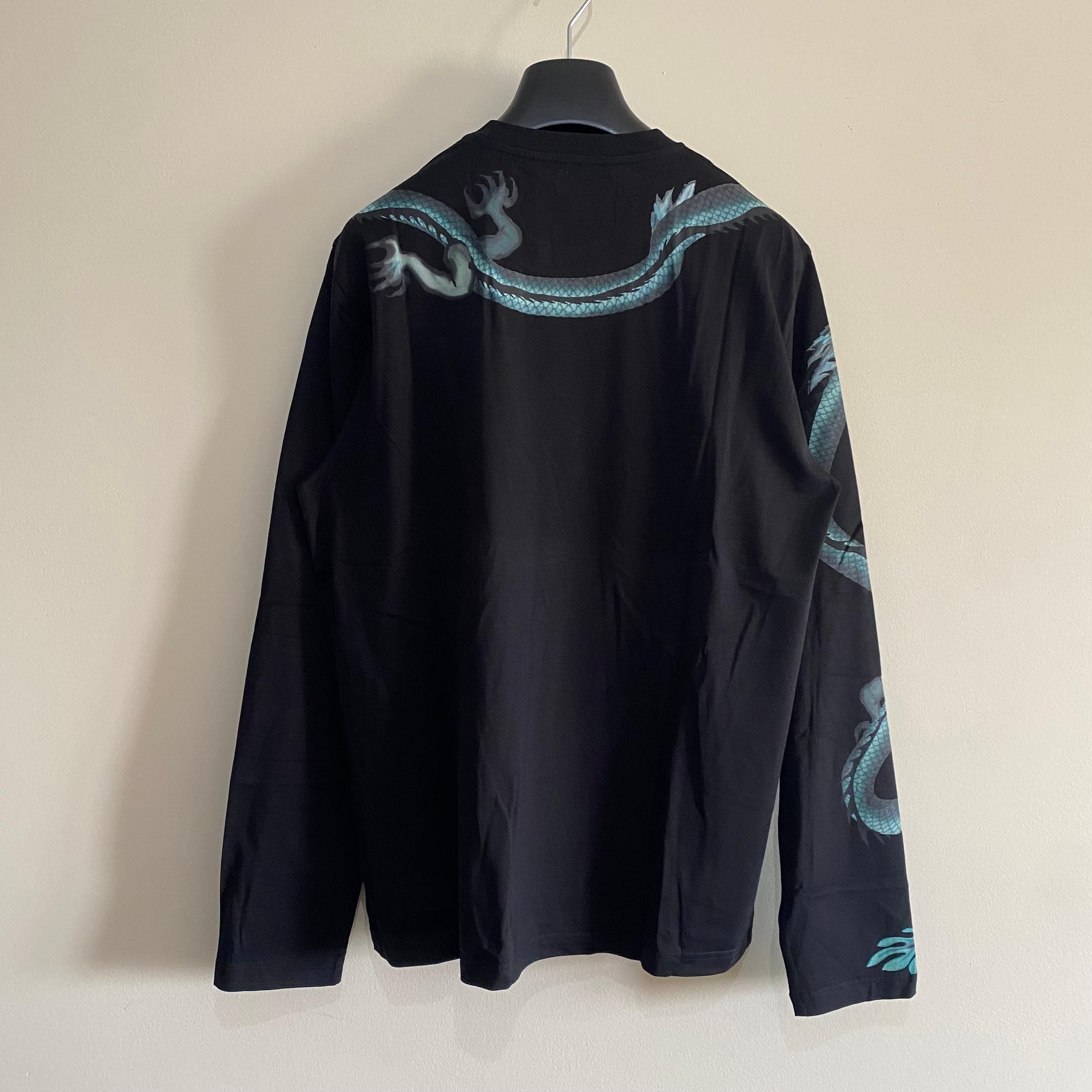 Givenchy Black Capricorn Dragon Print Long Sleeve T-Shirt Size US M / EU 48-50 / 2 - 7 Thumbnail