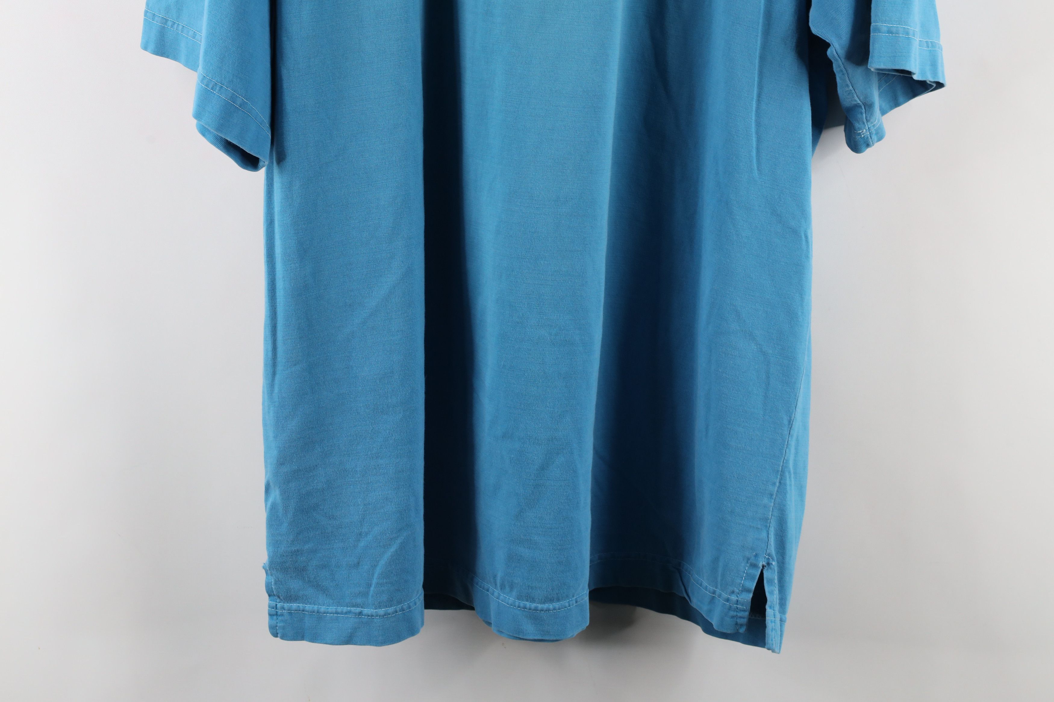 Vintage Vintage 90s Streetwear Blank Short Sleeve Henley T-Shirt Size US L / EU 52-54 / 3 - 16 Thumbnail