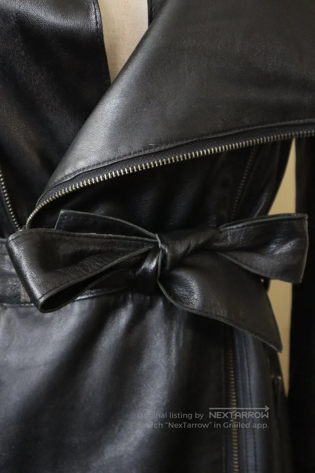 Jean Paul Gaultier 1990s Jean Paul Gaultier Black Leather Coat. Size M / US 6-8 / IT 42-44 - 5 Thumbnail