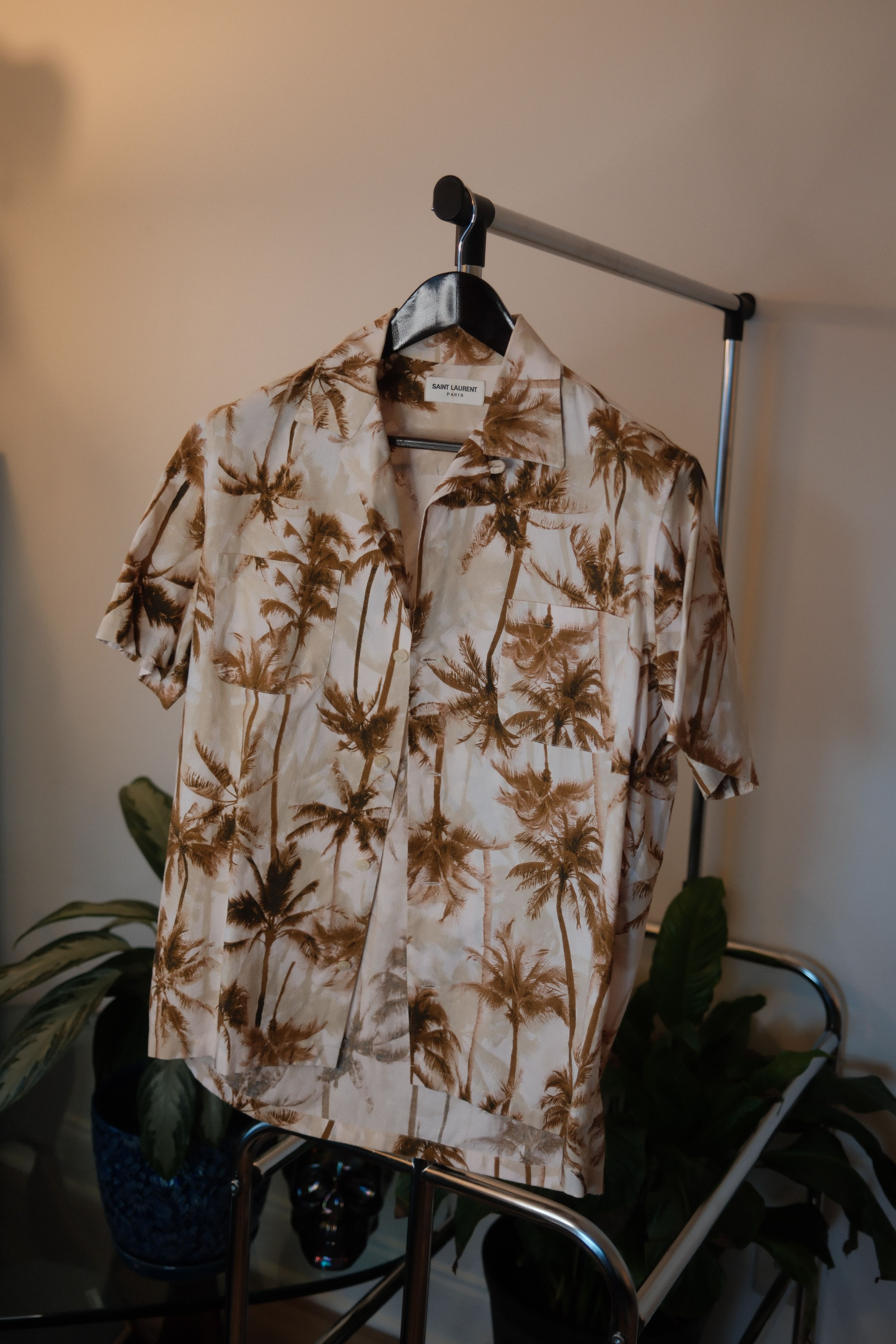 Saint Laurent Paris SS16 Palm Tree Hawaiian shirt 40 | Grailed