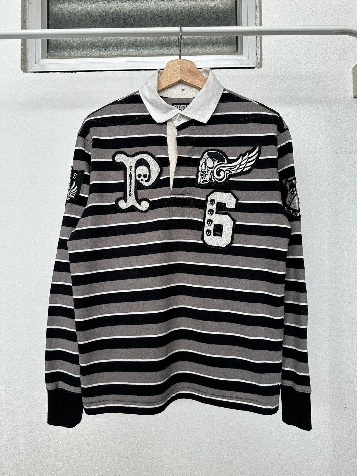 PPFM 2011A/W PPFM - ''RULE 05'' Striped polo long sleeve Size US L / EU 52-54 / 3 - 4 Thumbnail