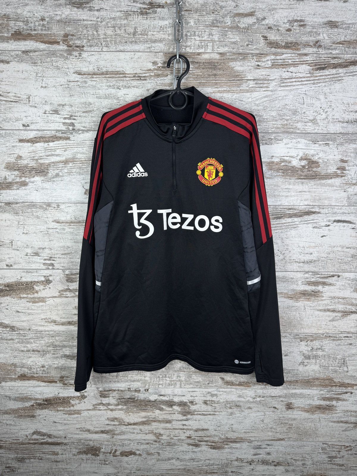 Adidas Mens Vintage Adidas Manchester United sweatshirt jersey tee Size US L / EU 52-54 / 3 - 2 Thumbnail