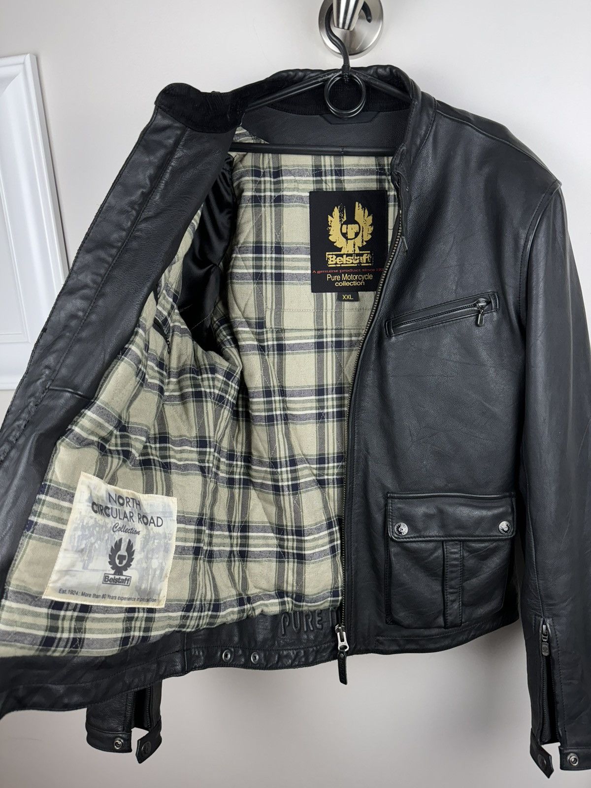 Belstaff Leather bomber jacket Belstaff original casual biker item Size US XL / EU 56 / 4 - 3 Thumbnail