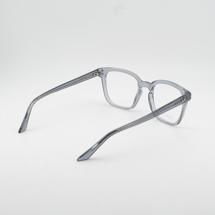 Gucci Gucci GG2132O 011 Eyeglasses Shiny Grey 55mm Square Frame Size ONE SIZE - 3 Thumbnail