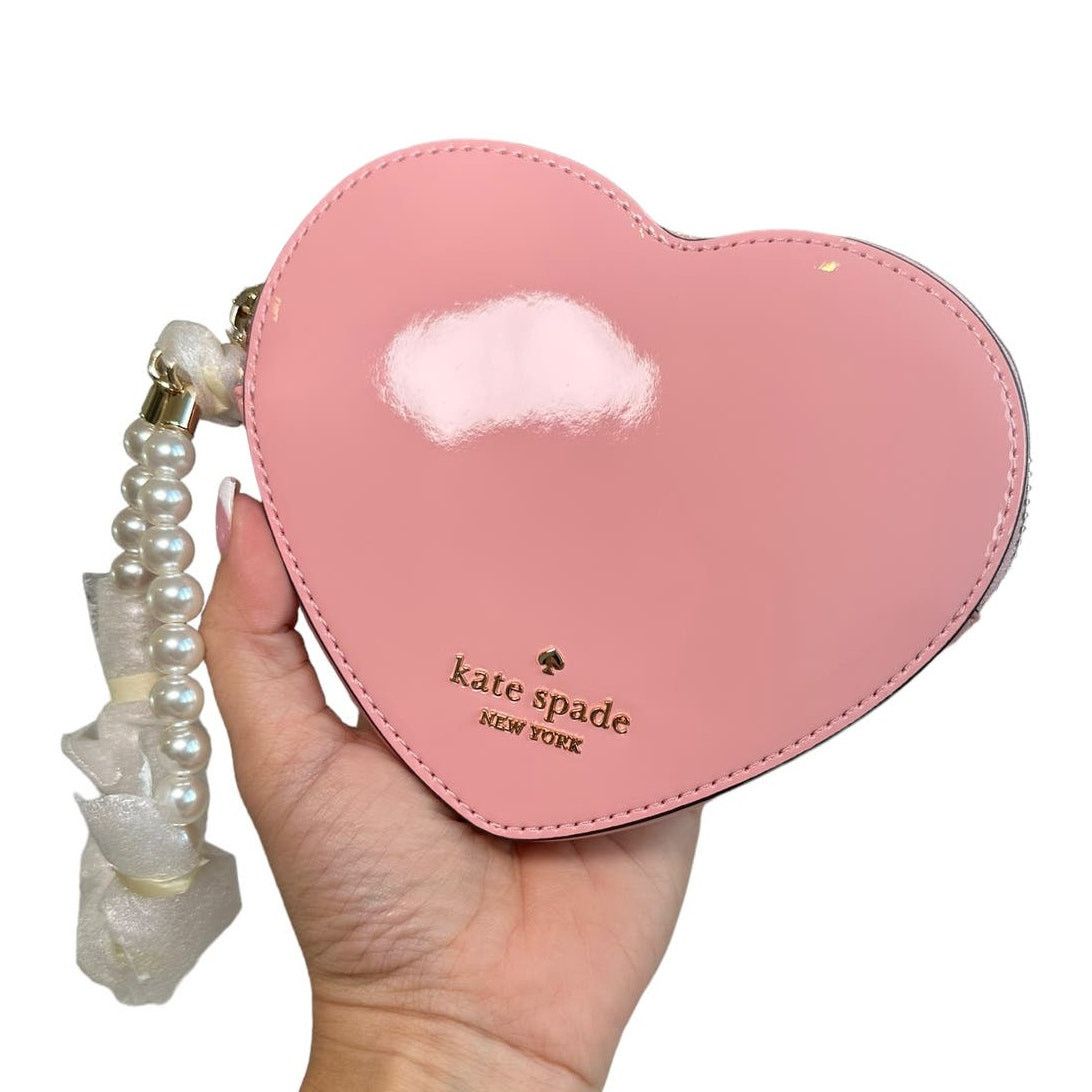 Kate Spade Kate Spade Love Shack 3d Heart Wristlet in Tea Rose Size ONE SIZE - 2 Thumbnail