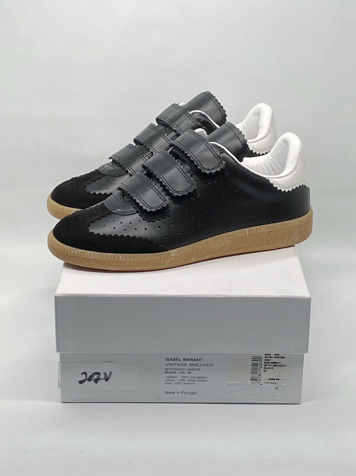 Isabel Marant Isabel Marant Beth Leather Grip-Strap Sneakers size 35 Size US 5 / IT 35 - 11 Thumbnail