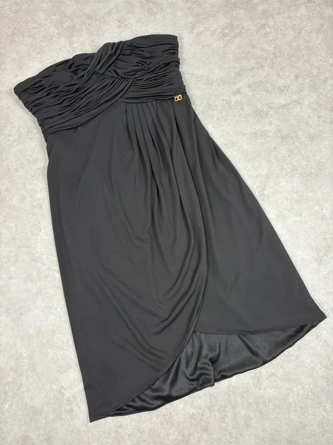 Roberto Cavalli 2000s Roberto Cavalli Black Pleats Dress Size M / US 6-8 / IT 42-44 - 2 Thumbnail