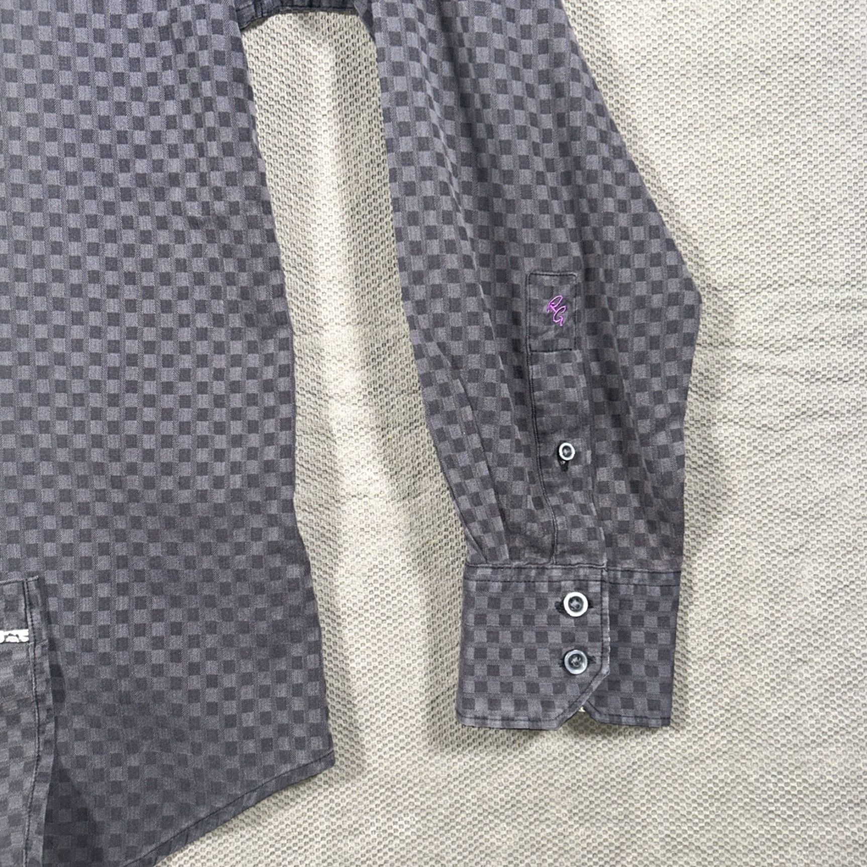 Robert Graham Robert Graham Shirt Mens Black Button-Up Classic Fit Long Sleeve Large Size US L / EU 52-54 / 3 - 5 Thumbnail