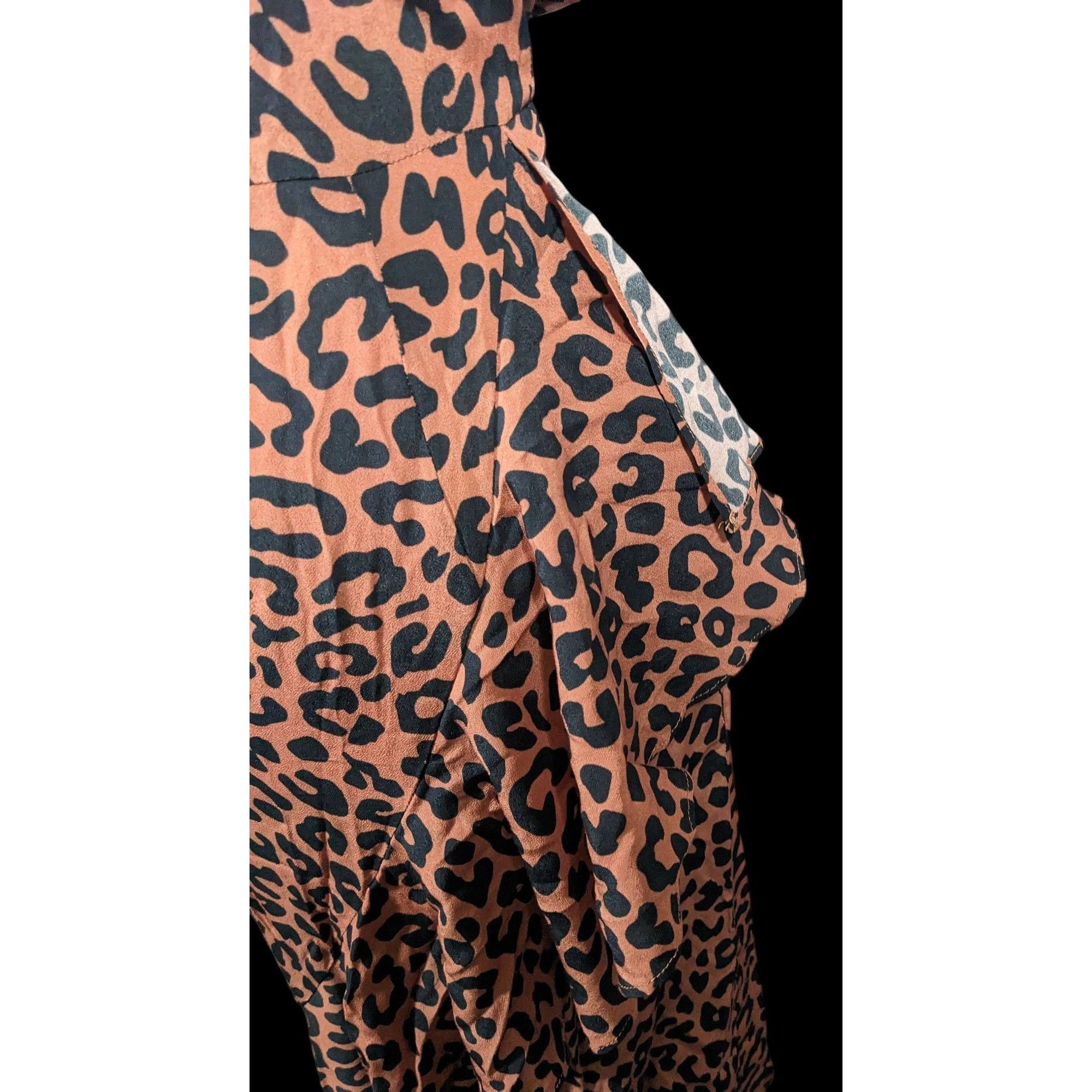Lovers and Friends Lovers + Friends Ellie Midi Leopard Print Spaghetti Strap Ru Size XS / US 0-2 / IT 36-38 - 5 Thumbnail